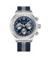 ფოტო #1 პროდუქტის Men's Monaco Blue|Silver-tone Stainless Steel , Blue Dial , 47mm Round Watch