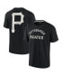 Men's and Women's Black Pittsburgh Pirates Super Soft Short Sleeve T-shirt
