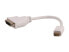 Фото #1 товара Nippon Labs AD-MDVIM-DVIF White 8.5" Mini DVI Male to DVI Female Adapter Cable,