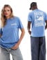 Фото #3 товара Napapijri Mele landscape backprint t-shirt in light blue