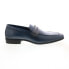Фото #1 товара Bruno Magli Mineo MB1MINN0 Mens Blue Leather Loafers & Slip Ons Penny Shoes 13