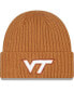 Фото #2 товара Men's Light Brown Virginia Tech Hokies Core Classic Cuffed Knit Hat