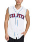 Фото #1 товара Men's Regular-Fit Logo Embroidered Sleeveless Button-Down Baseball Jersey