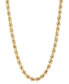 ფოტო #1 პროდუქტის Evergreen Rope Link 20" Chain Necklace in 10k Gold, Created for Macy's