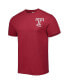 Men's Red Temple Owls Landscape Shield T-shirt