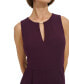 ფოტო #3 პროდუქტის Women's Keyhole-Neck Sleeveless Wide-Leg Jumpsuit