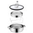 Фото #9 товара WMF Vitalis 17.4301.6040 - 5 L - Stainless steel - Round - Ceramic - Gas - Induction - Stainless steel - Glass