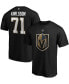 Men's William Karlsson Black Vegas Golden Knights Authentic Stack Player Name and Number T-shirt Черный, S/M - фото #1