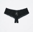 Фото #2 товара Hanky Panky 174214 Womens lace Crotchless Hipster Panties Black Size Small