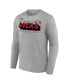 Фото #3 товара Men's Heather Charcoal San Francisco 49ers Super Bowl LVIII Roster Long Sleeve T-shirt