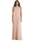 Women's High Neck Halter Backless Maxi Dress