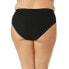 Фото #1 товара Time and Tru Mid Rise Bikini Bottoms Women's Medium 8-10 Black Nylon Pull-On