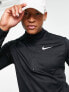 Nike Running Pacer half zip sweat in black