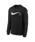 ფოტო #3 პროდუქტის Big Boys and Girls Black Minnesota Timberwolves Swoosh Long Sleeve T-Shirt