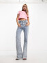 Calvin Klein Jeans cutout baby t-shirt in pink - exclusive to ASOS