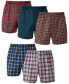 Фото #1 товара Men's 5-Pk. Ultimate® FreshIQ® Tartan Print Woven Boxers