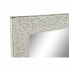 Wall mirror DKD Home Decor White Mango wood MDF Wood Stripped (76 x 4 x 190 cm)