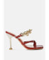 Фото #1 товара Women's Social Bee Link Chain Embellished Heel Sandals