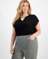 ფოტო #4 პროდუქტის Plus Size Bootcut Mid-Rise Pants