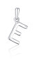 Фото #1 товара Minimalist silver letter "E" pendant SVLP0948XH2000E