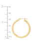 Фото #11 товара Серьги Macy's Round Hoop Gold