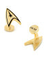 ფოტო #1 პროდუქტის Plated Delta Shield Cufflinks