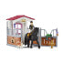 Фото #10 товара Игровой набор Schleich Horse Club Horse box with Tori & Pr 42437 (Лошадки)