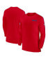 ფოტო #1 პროდუქტის Men's Red Buffalo Bills Sideline Coach UV Performance Long Sleeve T-Shirt