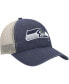 Фото #4 товара Men's College Navy Seattle Seahawks Flagship MVP Snapback Hat