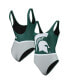 Фото #1 товара Women's Green Michigan State Spartans One-Piece Bathing Suit