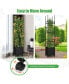 Фото #4 товара 2 PCS Raised Garden Bed with Trellis and Wheels Self-Watering Planter Box