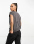 Vero Moda Aware round neck t-shirt in dark grey