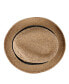 Men's Packable Open Weave Fedora Hat with Two Interchangeable Bands