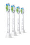 Philips W Optimal White HX6064/10 4-pack sonic toothbrush heads - 4 pc(s) - White - Medium - 2 Series plaque control - 2 Series plaque defense - 3 Series gum health - DiamondClean - DiamondClean... - Regular - Click-on