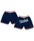 ფოტო #2 პროდუქტის Men's Navy Cleveland Buckeyes Replica Mesh Shorts