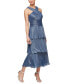 ფოტო #1 პროდუქტის Women's Asymmetric-Neck Shimmer Midi Dress