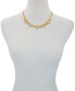 T Tahari gold-Tone Pave Glass Stone Statement Necklace