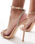 Public Desire Blessed barely there heeled sandal in blush