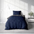 Фото #3 товара Комплект постельного белья One-Home Wendebettwäsche Uni синий 135 x 200 см