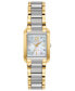 ფოტო #1 პროდუქტის Eco-Drive Women's Bianca Diamond-Accent Two-Tone Stainless Steel Bracelet Watch 22mm