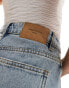 Фото #4 товара Urban Revivo denim jorts in light blue wash