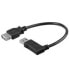 Фото #1 товара Goobay USB 2.0 Hi-Speed Extension Cable 90° - black - 0.3 m - 0.3 m - USB A - USB A - USB 2.0 - 480 Mbit/s - Black