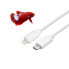 Фото #2 товара Кабель USB-C—Lightning CoolBox Белый 1 m