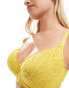 Фото #2 товара Ivory Rose Fuller Bust Florence DD-G non padded all over lace bra in lime green