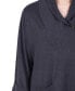 ფოტო #4 პროდუქტის Petite Cuff Sleeve Shawl Collar Top