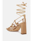 Фото #2 товара strings attach lace up italian block heel sandals