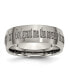 ფოტო #1 პროდუქტის Titanium Brushed Serenity Prayer Wedding Band Ring