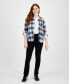 ფოტო #1 პროდუქტის Juniors' High Rise Straight-Leg Jeans