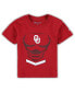 ფოტო #3 პროდუქტის Toddler Boys and Girls Crimson Oklahoma Sooners Super Hero T-shirt