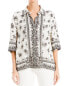 Фото #1 товара Max Studio Printed Woven Camp Shirt Women's Xs